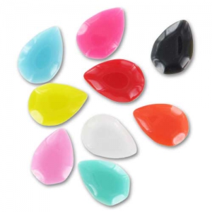 Assortiment de cabochons poires 17,5x12 mm Multicolore x20