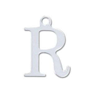 Breloque lettre R - 15 mm en Argent 925 x1