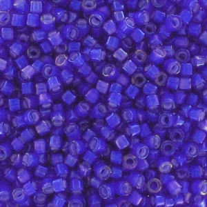 Miyuki Delica 11/0 DB1785 - Cobalt AB Lined White x8g