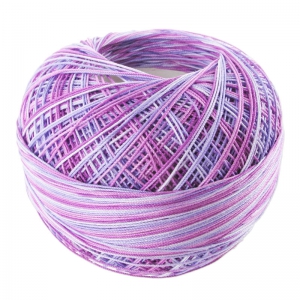 Fil de coton Lizbeth taille 20 Grape Splash n°165 x192m