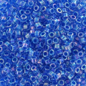 Miyuki Delica 11/0 DB0077 - Blue Lined Crystal AB x8g