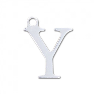 Breloque lettre Y - 15 mm en Argent 925 x1