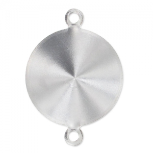 Serti intercalaire à coller pour cabochon PureCrystal 1122 14 mm - Rhodié x1