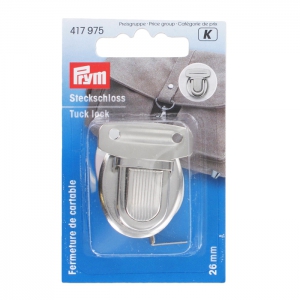 Fermeture pour cartable 26 mm rhodié x1