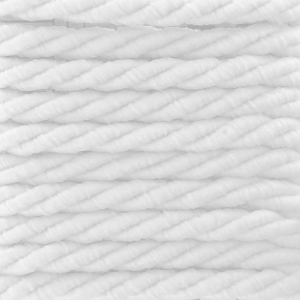 Cordon torsadé 2.5 mm Blanc x 2m