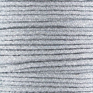 Fil synthétique métallisé 1 mm Argenté x 1 m