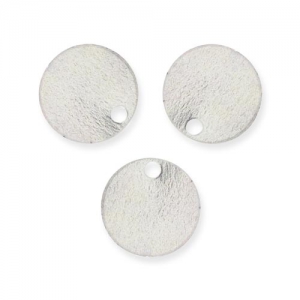 Sequins lisses  8 mm argenté x10