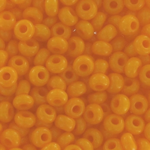 Perles rocailles Preciosa 11/0 2 mm - Orange Opaque x20g
