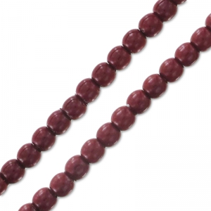Perles en verre tchèque rondes Shiny 2 mm Cranberry x150