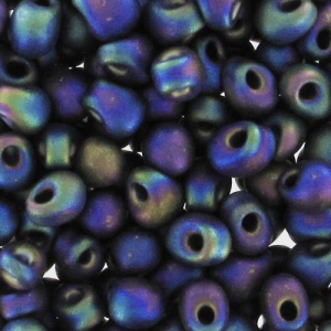 Mini-gouttes Miyuki 2.8 mm DP28-0401FR - Mat Black AB x8g
