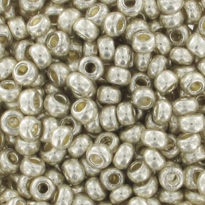 Perles rocailles Preciosa 9/0 2.5 mm - Argenté x20g