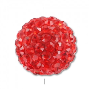 Ronde plasticine strass 10 mm Light Siam x1