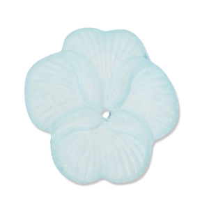 Fleur Orchidée 22 mm Indian Sapphire Frosted