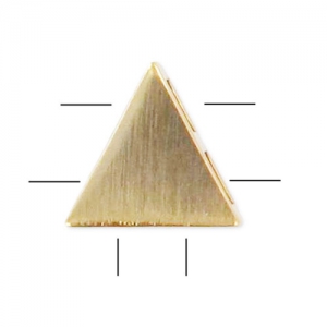 Intercalaire triangle 7 mm doré brossé HQ