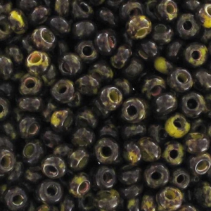 Perles rocailles Preciosa 9/0 2.5 mm - Jaune Travertin x20g