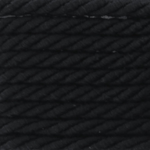 Cordon torsadé 2.5 mm Noir x 2m