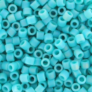 Miyuki Delica 10/0 DBM0878 - Op Turquoise Green AB Mat x8g