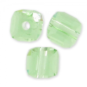 Cubes 6 mm Chrysolite x10