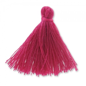 Pompon imitation coton 27-30 mm Dark Fuchsia x1