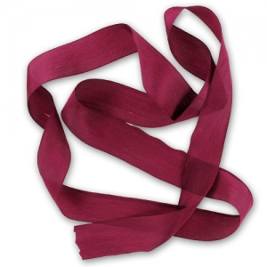 Ruban de soie 25 mm Bordeaux x 1m