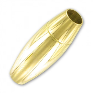 Fermoir aimanté pour cordon 5 mm en Acier inoxydable doré x1