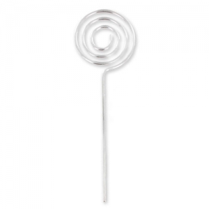 Porte-photos spirales 12 cm rhodié x5