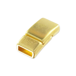 Fermoir aimanté 17x8 mm pour lacet 6 mm Doré à l'or fin x1