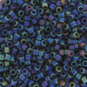 Miyuki Delica 11/0 DB0871 - Mat Black AB x8g
