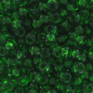Perles rocailles Preciosa 11/0 2 mm - Vert bouteille x20g