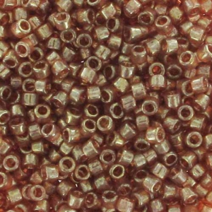 Miyuki Delica 11/0 DB0102 - Peach Topaz Gold Luster x8g