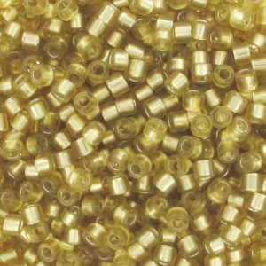 Miyuki Delica 11/0 DB0686 - Dyed Semi Mat Silver Lined Saffron x8g