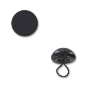 Oeil d'animal en verre à coudre 6 mm Noir x1