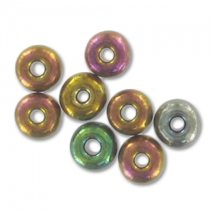 Preciosa Perles rocailles 6/0 4 mm - Gold Iris x20g