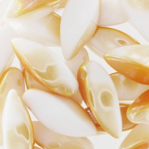 Twist 6x12 mm Alabaster Light Apricot x25