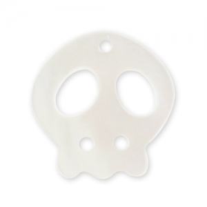 Sequin Pendentif Nacre tête de mort 16 mm x1