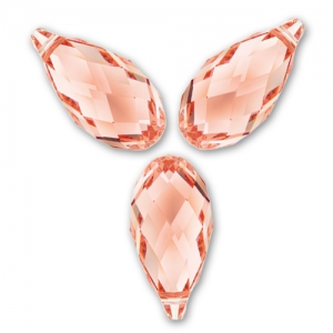 Goutte PureCrystal 6010 13x6.5 mm Rose Peach x1
