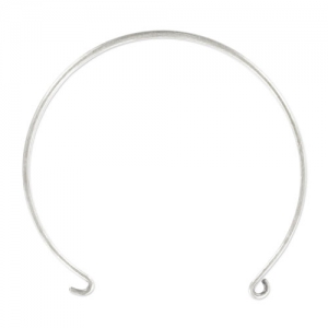 Bracelet jonc à décorer 57 mm Placage Argent fin vieilli