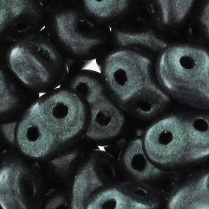 SuperDuo 2,5x5 mm Dark Green Metallic Mat x10g