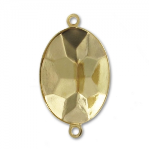 Serti intercalaire à coller pour cabochon PureCrystal 4120 18x13 mm - Doré x1