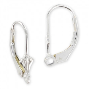 Dormeuses fleur de lys en Argent 925 x2