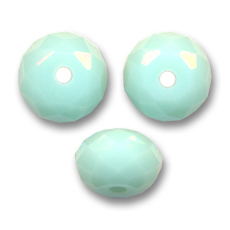 Perle ronde aplatie PureCrystal 5040 8 mm - Mint Alabaster x1