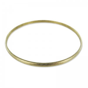 Bracelet demi-jonc 3x67 mm - Laiton brut x1