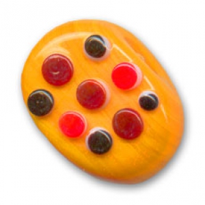 Palet ovale 18x27 mm Orange x1