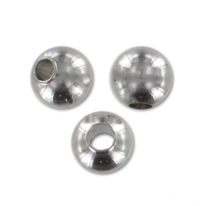 Perles gros trous 6 mm en Acier inoxydable 304 x8