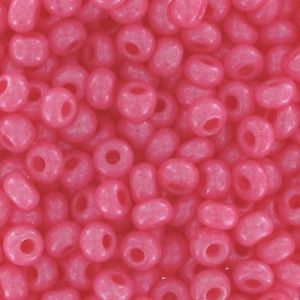 Perles rocailles Preciosa  11/0 2 mm - Rose Opaque x20g