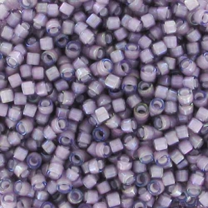 Miyuki Delica 11/0 DB1789 - Amethyst AB Lined White x8g