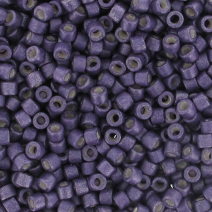 Miyuki Delica 11/0 DB1174 - Galvanized Mat Eggplant x8g