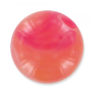 Perle acrylique imitation pierre 9 mm Rose Orangé x1