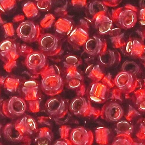 Rocaille Toho 15/0 TO15R25C - Silver Lined Ruby x8g