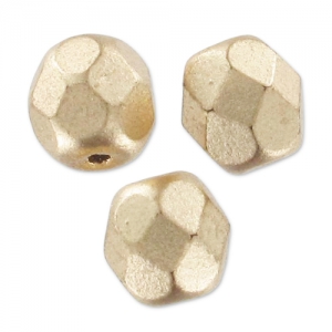 Facettes 6 mm Gold Mat x25